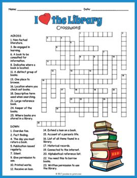 Enter a Crossword Clue. . Library fillers crossword